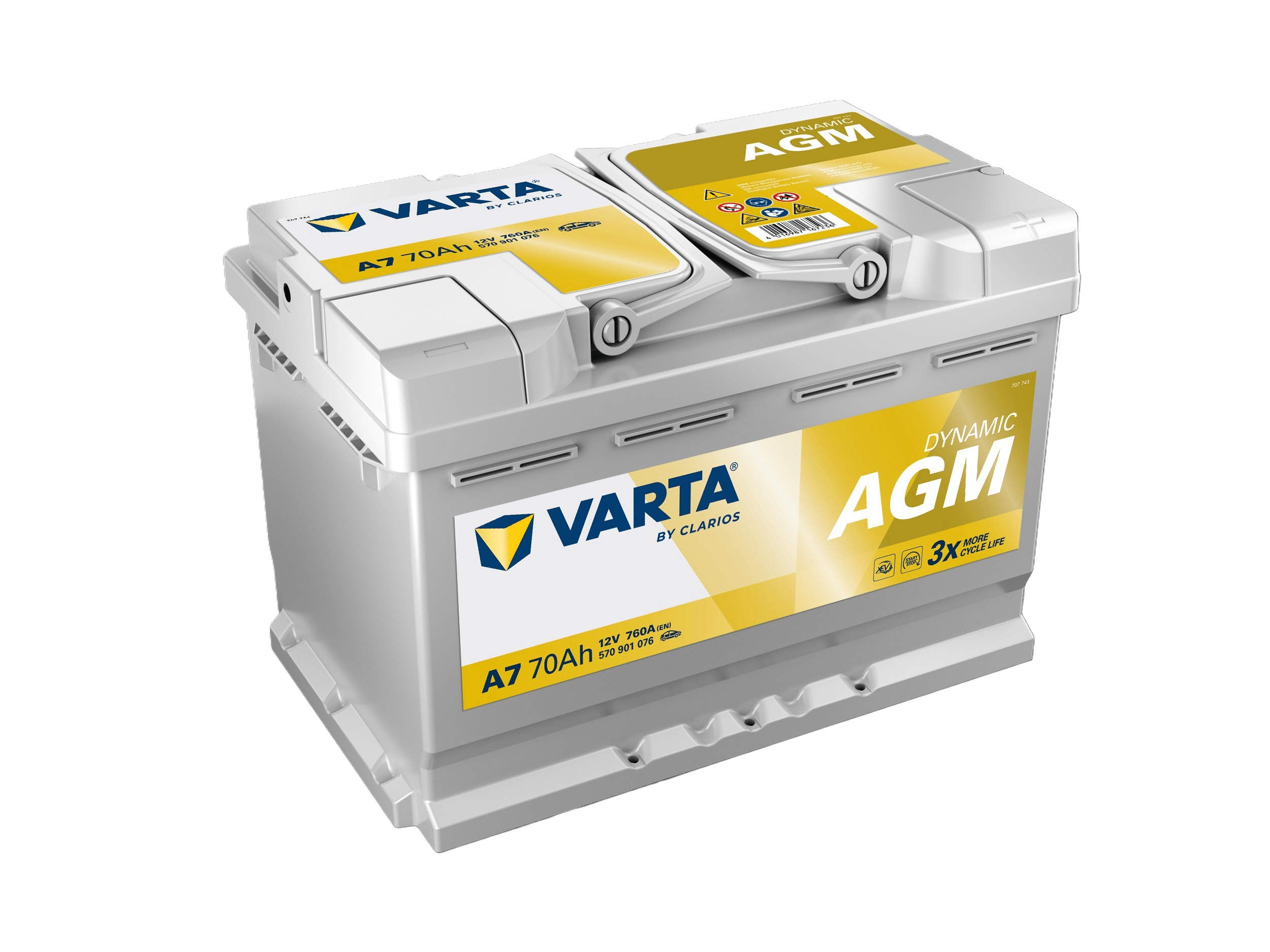 VARTA AGM L3 (LN3対応) 570901076 A7